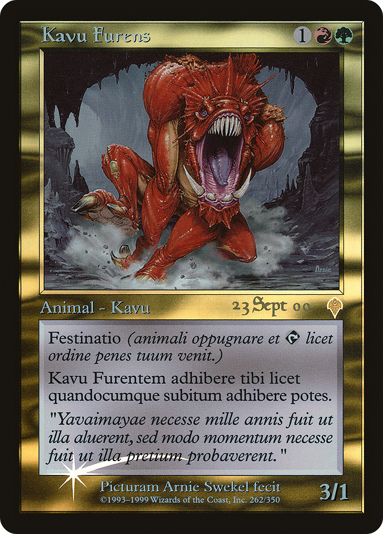 Raging Kavu (PRE-262) - Invasion Promos Foil
