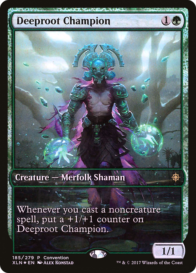 Deeproot Champion (MEDIA-185) - Ixalan Promos Foil