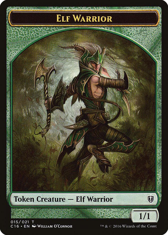 Elf Warrior (C16-015) - Commander 2016 Tokens