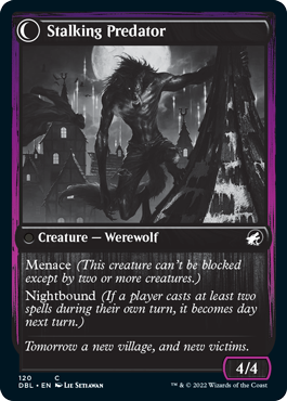Shady Traveler // Stalking Predator (DBL-120) - Innistrad: Double Feature: (Double Faced Transform)