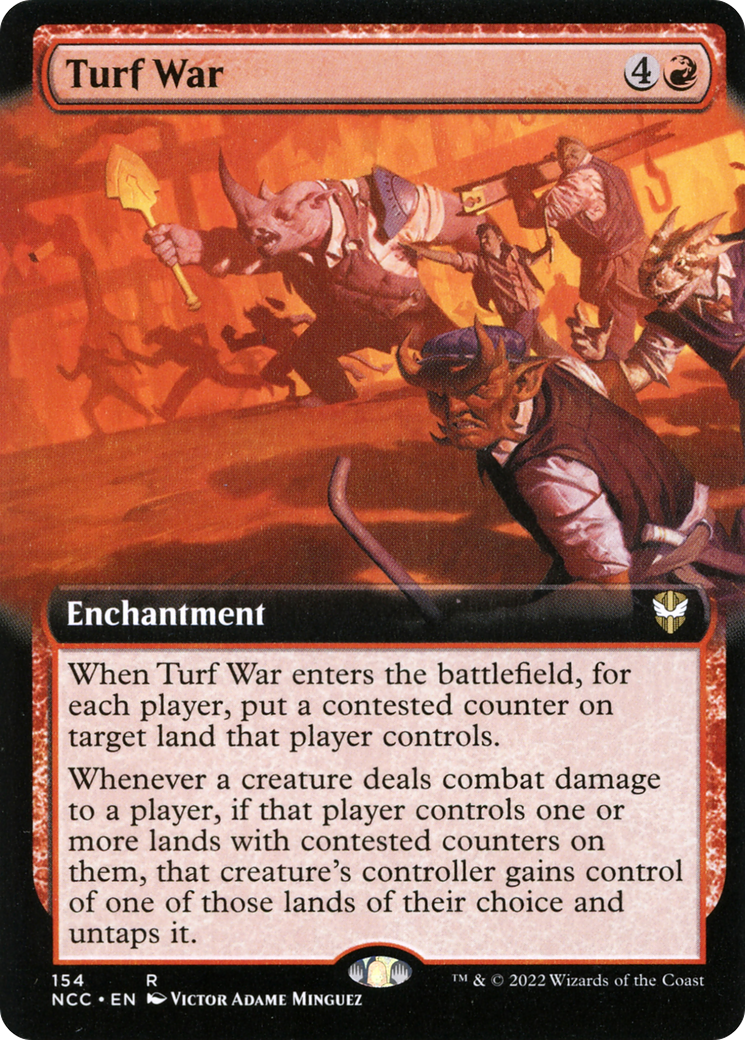 Turf War (NCC-154) - New Capenna Commander: (Extended Art)