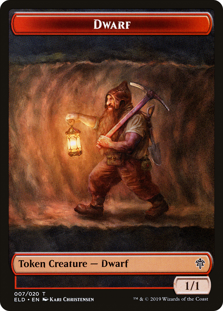 Dwarf (ELD-007) - Throne of Eldraine Tokens Foil