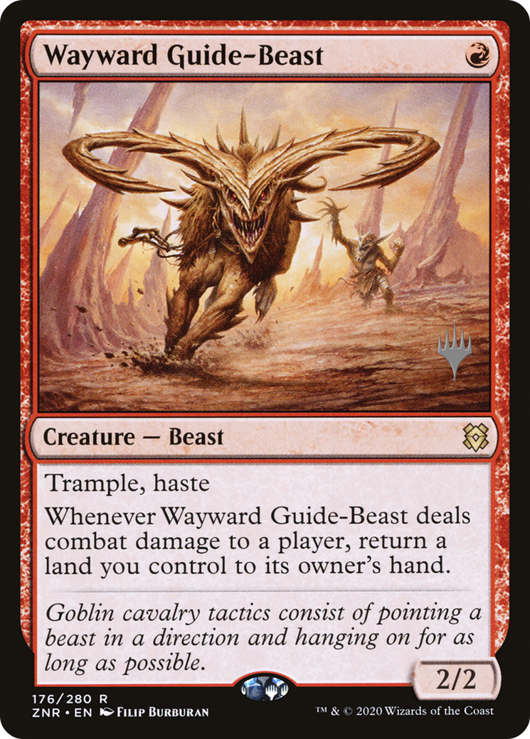Wayward Guide-Beast (PPZNR-176P) - Zendikar Rising Promos