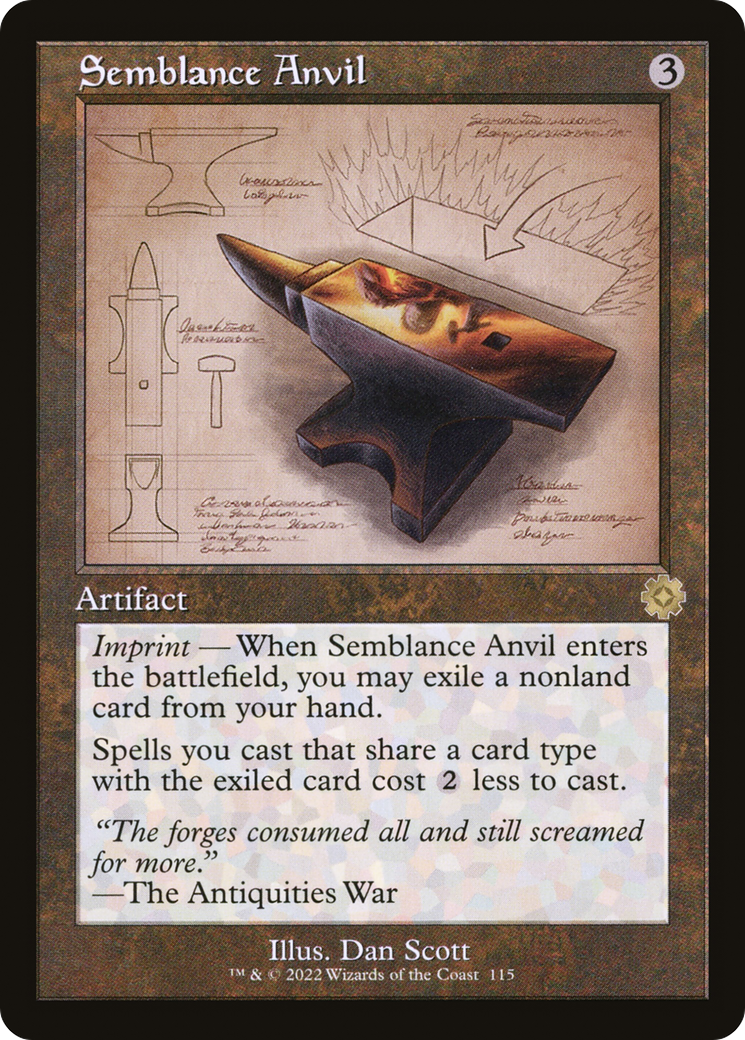 Semblance Anvil (BRR-115) - The Brothers' War Retro Artifacts Foil