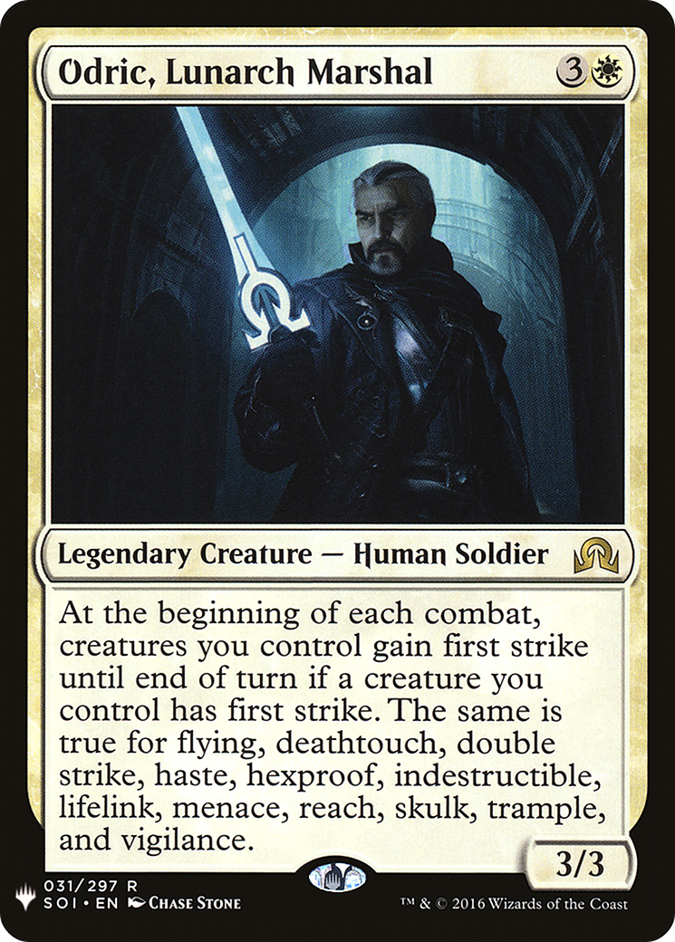 Odric, Lunarch Marshal (LIST-SOI-31) - The List