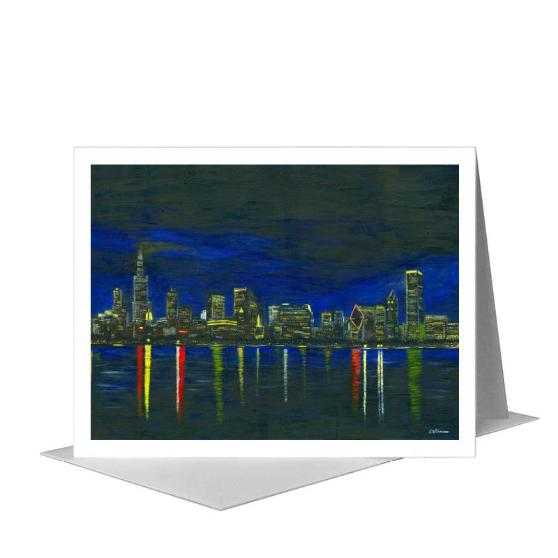 Chicago Lights, Greeting Card (#7315A)