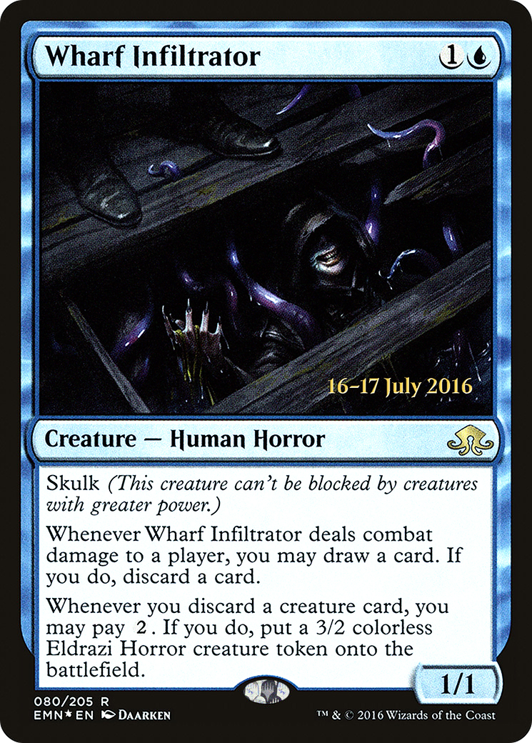 Wharf Infiltrator (PRE-80S) - Eldritch Moon Promos Foil