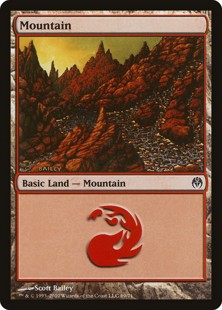 Mountain (DDE-069) - Duel Decks: Phyrexia vs. the Coalition
