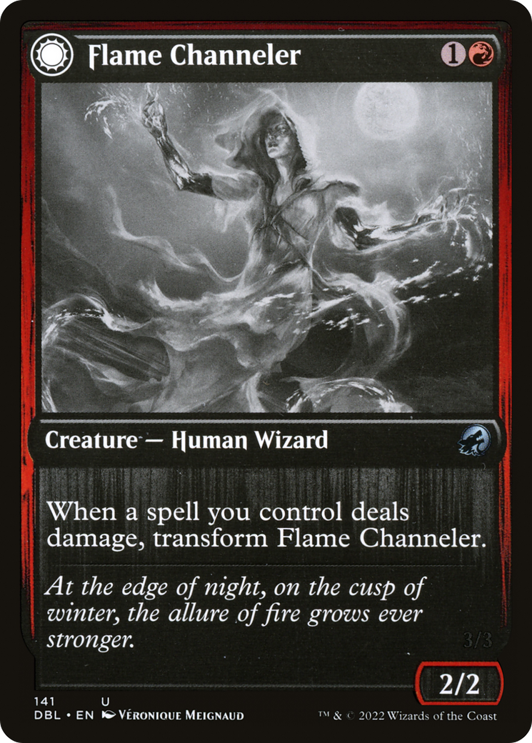 Flame Channeler // Embodiment of Flame (DBL-141) - Innistrad: Double Feature: (Double Faced Transform)