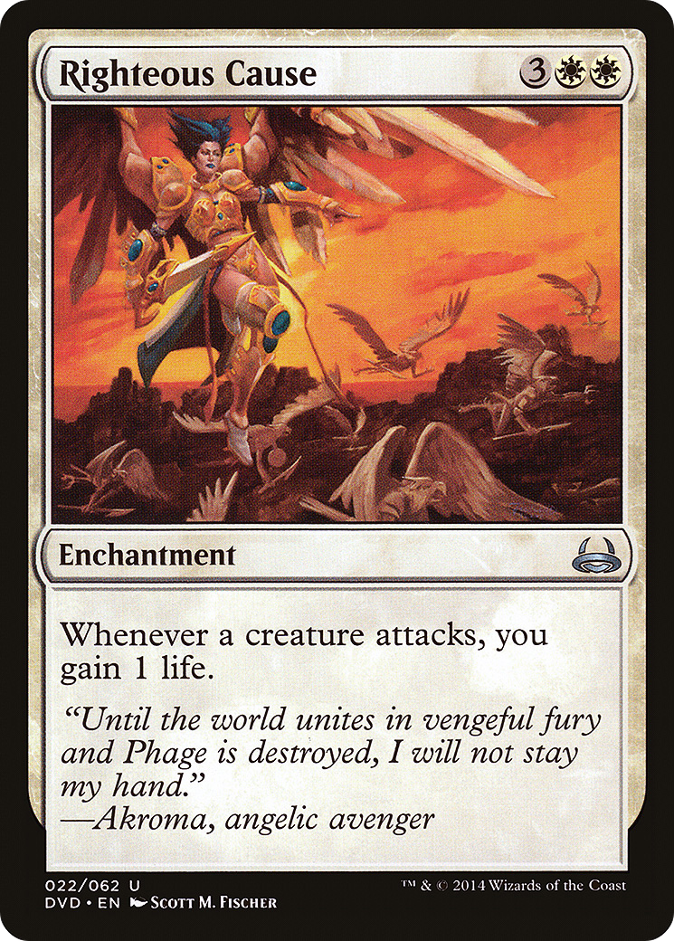 Righteous Cause (DD3-022) - Duel Decks Anthology: Divine vs. Demonic