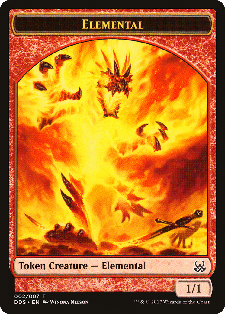 Elemental (DDS-002) - Duel Decks: Mind vs. Might Tokens
