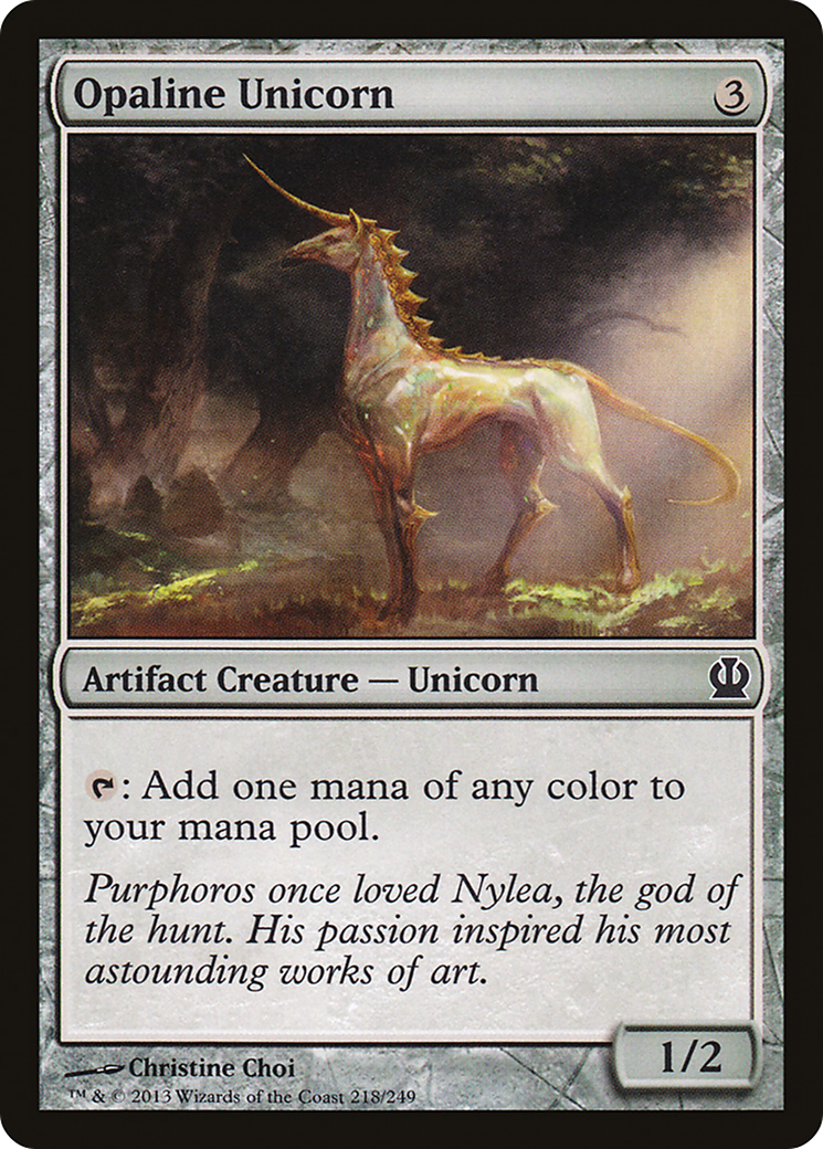 Opaline Unicorn (THS-218) - Theros