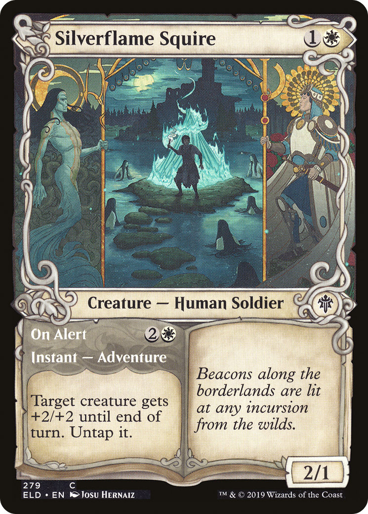 Silverflame Squire // On Alert (ELD-279) - Throne of Eldraine: (Showcase)
