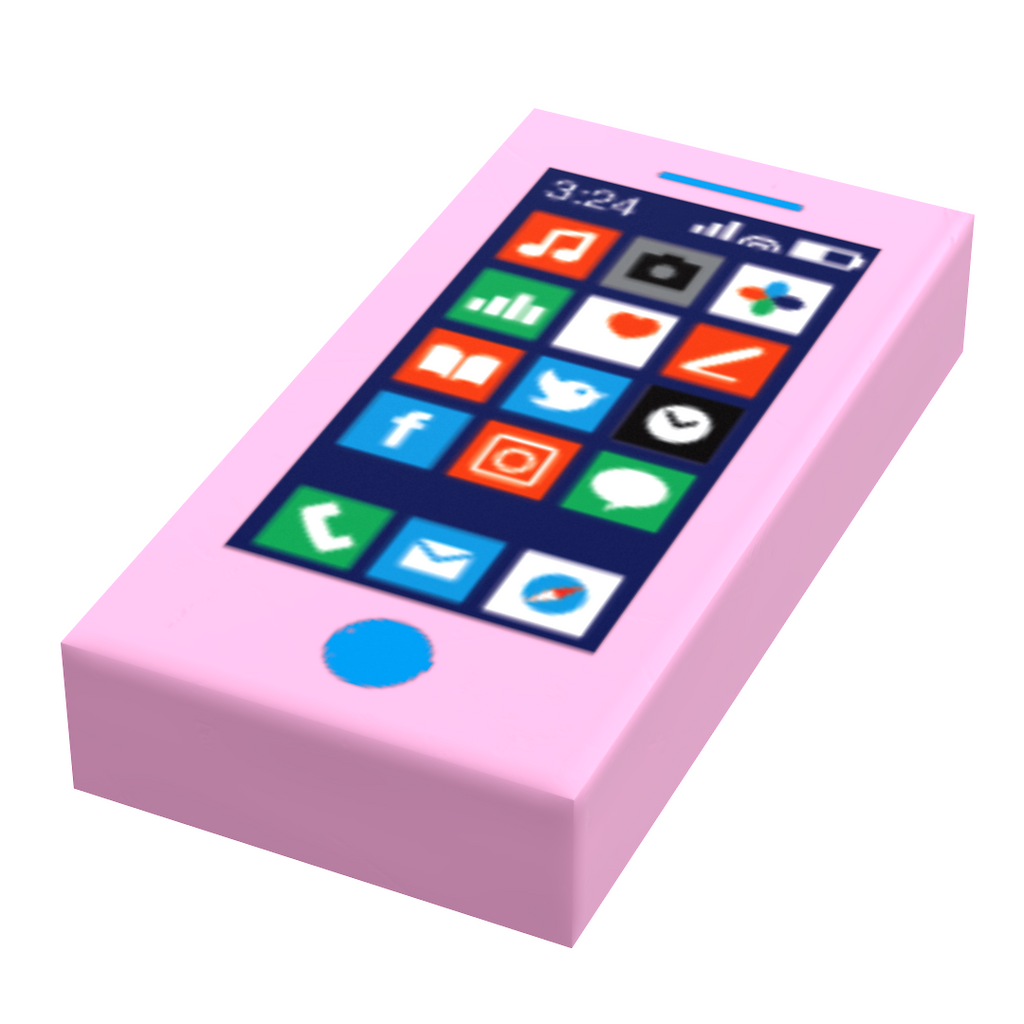 Mobile Phone Tile (1x2 Tile) for Minifigs