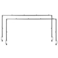 2Pcs Over The Table Rod Stand Metal Arch Frame 28"-98" L Adjustable Clamp Decor