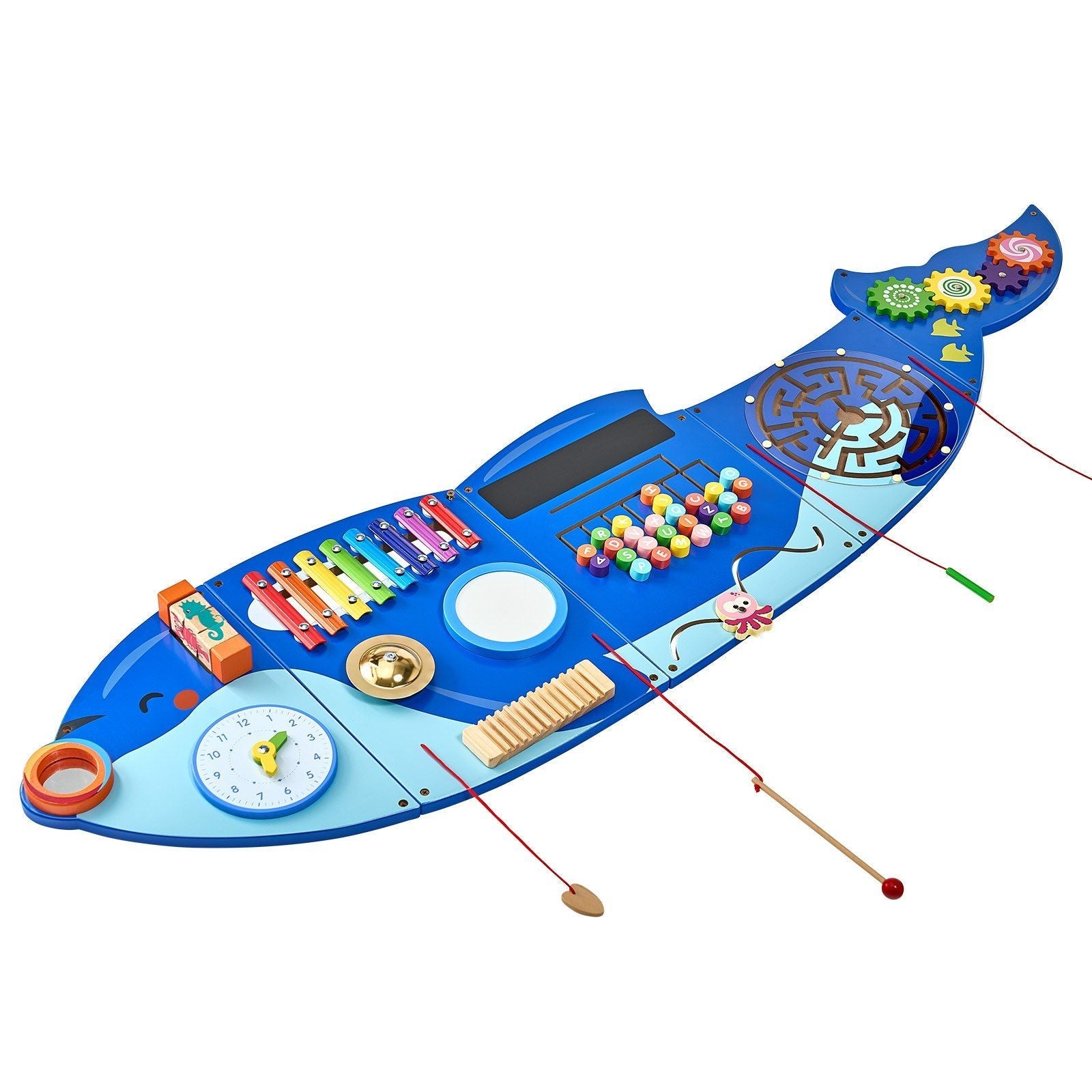 Orca Activity Wall Busy Board Panels 12 Activities Sensory Wall Panel