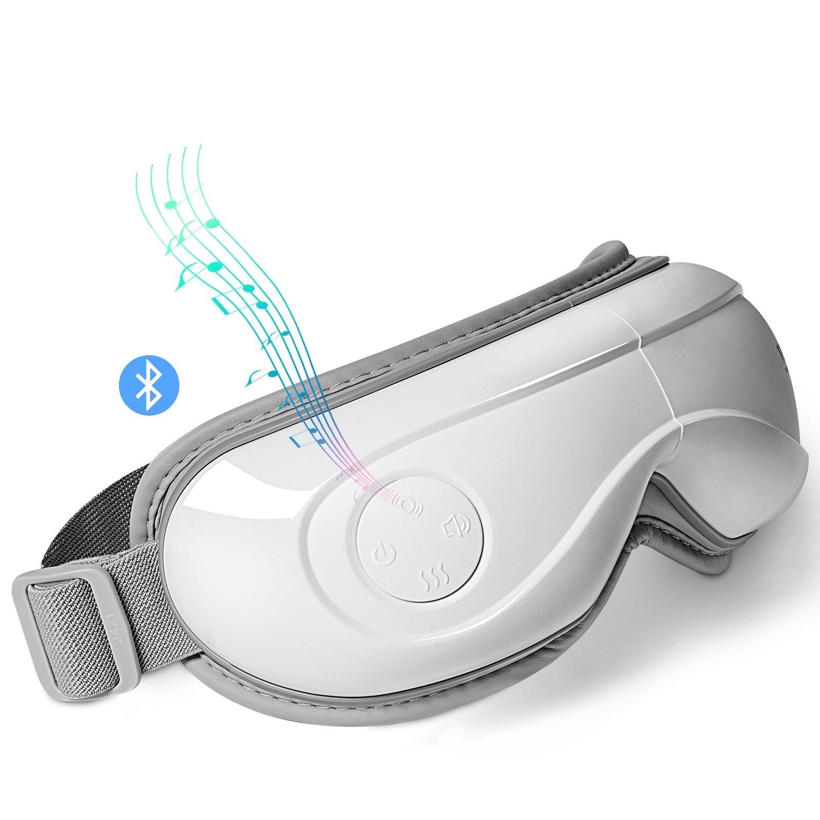 Heated Eye Massager Eye Care Device 5 Modes Bluetooth Music 180° Foldable