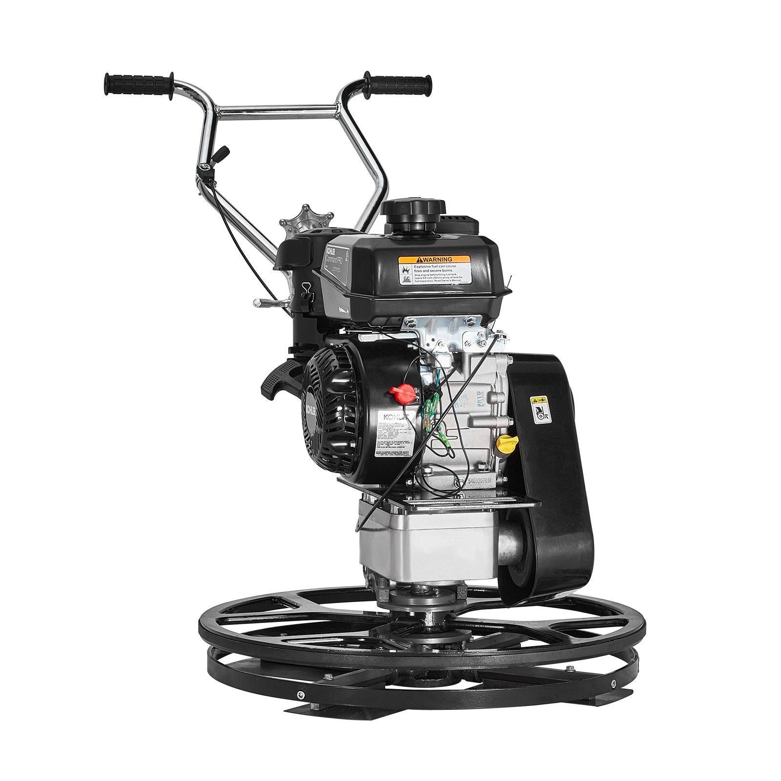 Power Walk-Behind Cement Trowel 24' 6HP Gas-Powered with Float Pan Blade