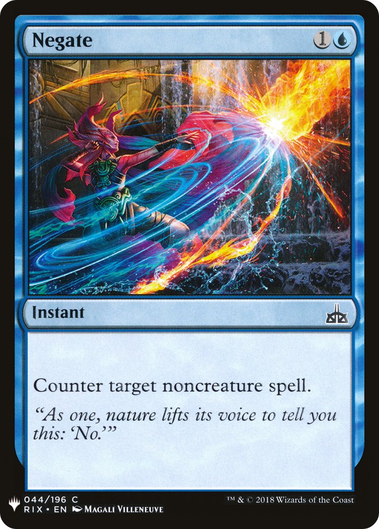 Negate (LIST-RIX-44) - The List