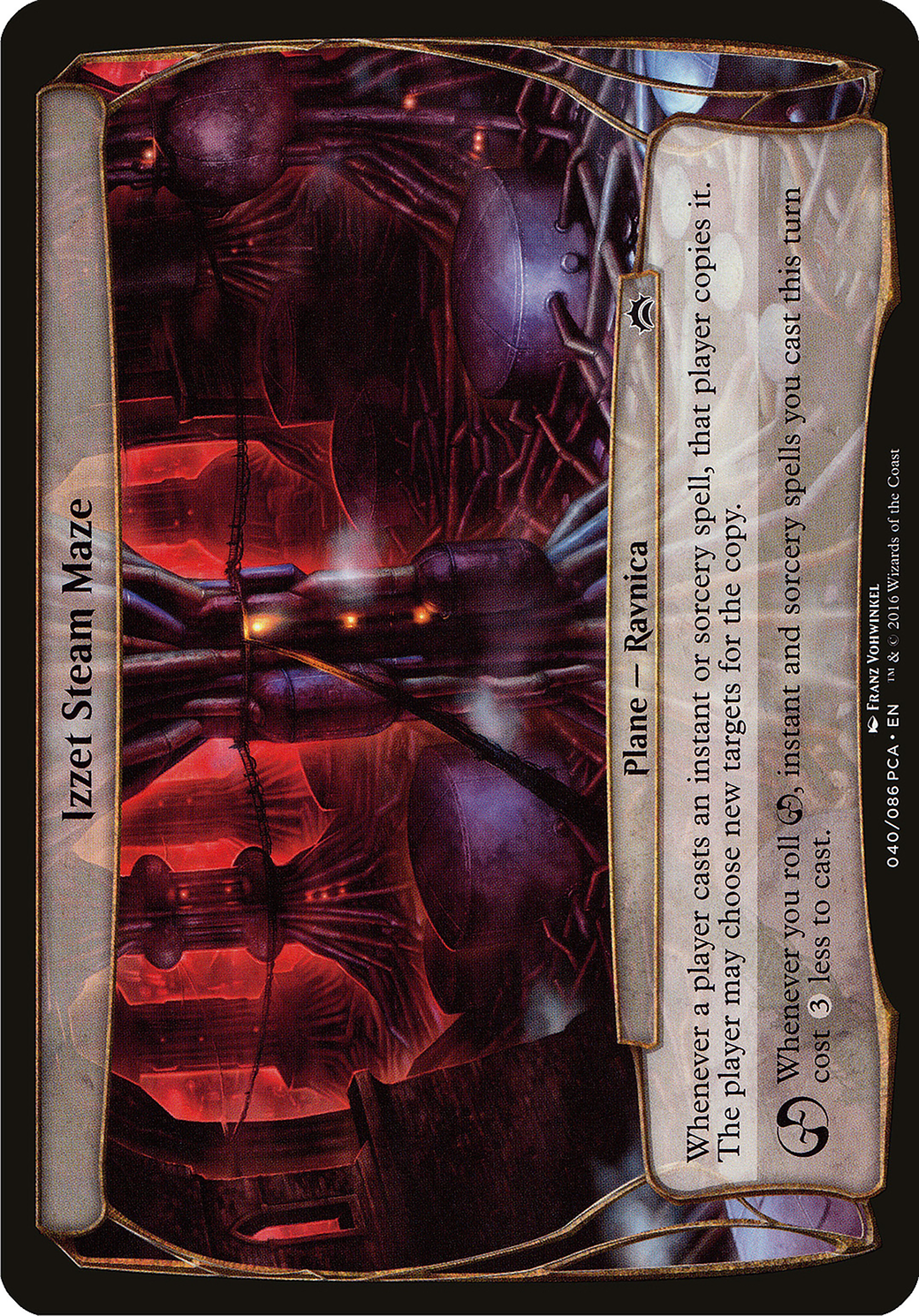 Izzet Steam Maze (OVER-040) - Planechase Anthology Planes