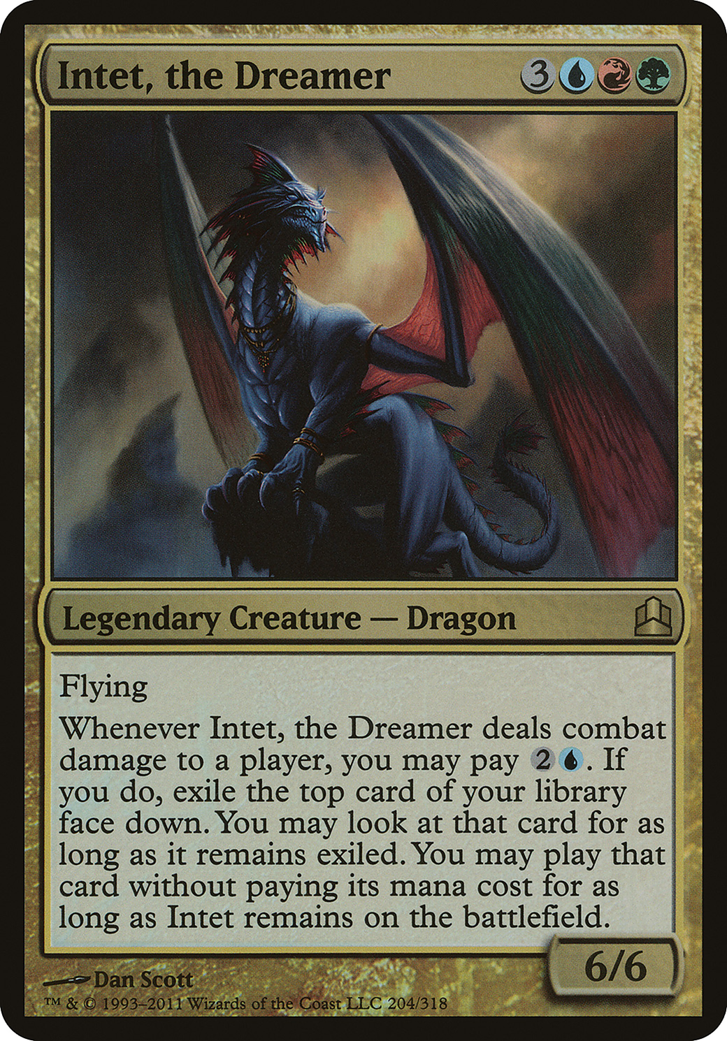 Intet, the Dreamer (OVER-204) - Commander 2011 Oversized Foil