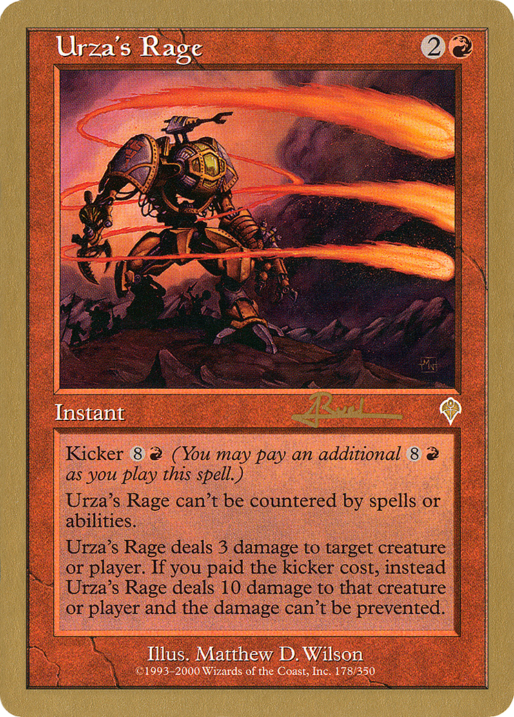 Urza's Rage (WCD-AR178) - World Championship Decks 2001