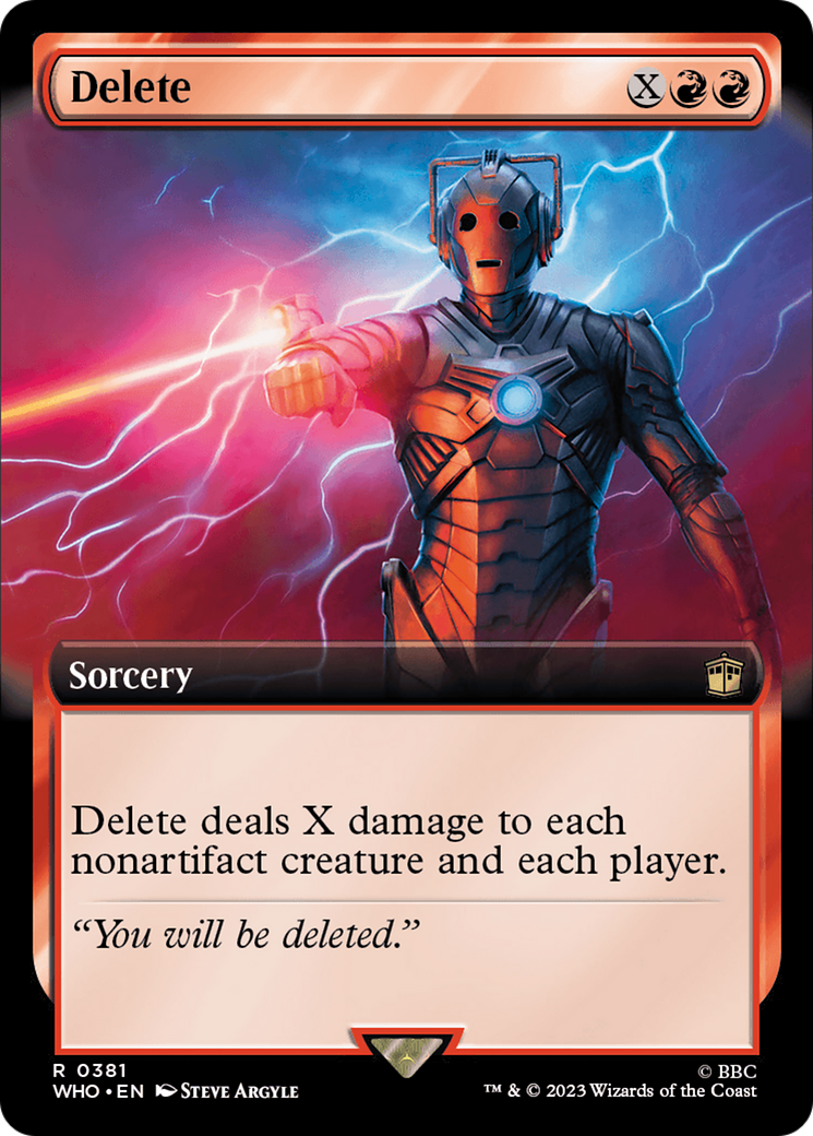 Delete (WHO-381) - Doctor Who: (Extended Art) Foil