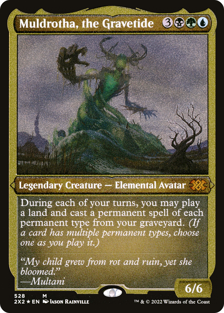 Muldrotha, the Gravetide (2X2-528) - Double Masters 2022 Foil