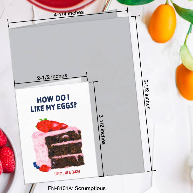 Scrumptious, Greeting Card (#8101A)