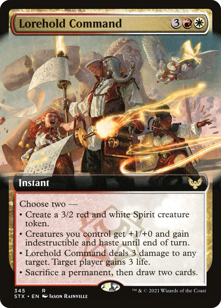 Lorehold Command (STX-345) - Strixhaven: School of Mages: (Extended Art) Foil