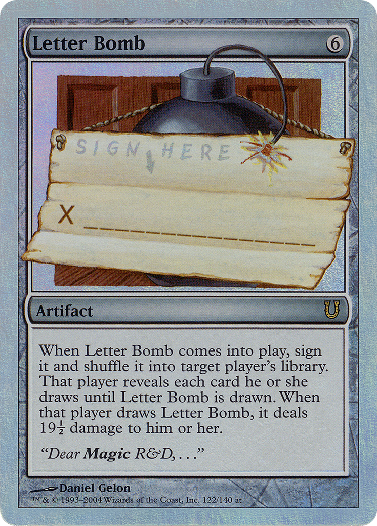 Letter Bomb (UNH-122★) - Unhinged Foil