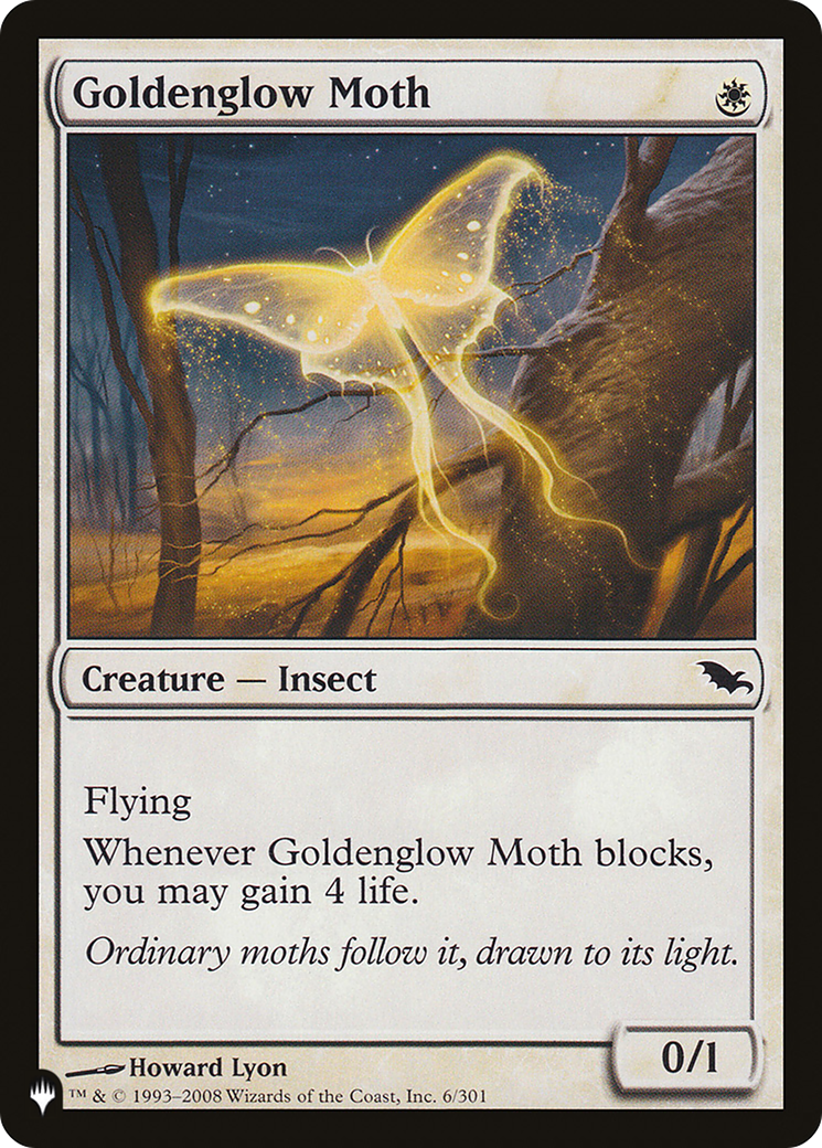 Goldenglow Moth (LIST-SHM-6) - The List