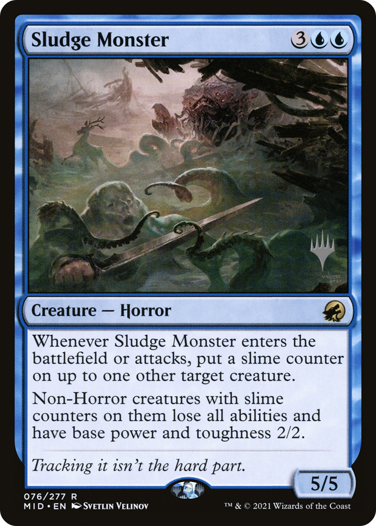 Sludge Monster (PPMID-76P) - Innistrad: Midnight Hunt Promos Foil
