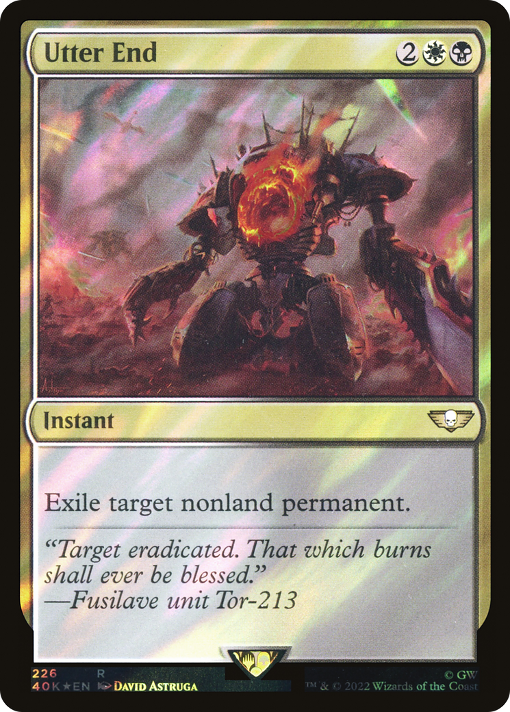 Utter End (40K-226) - Warhammer 40,000 Commander Foil