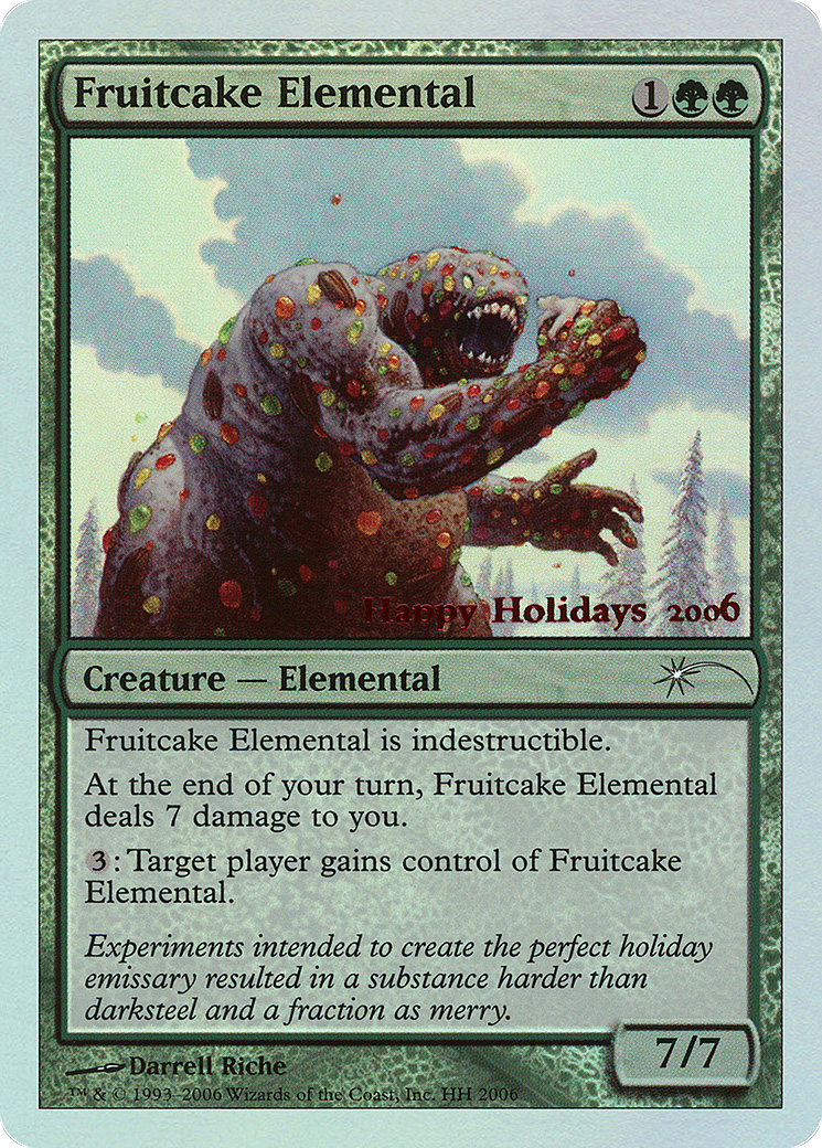 Fruitcake Elemental (SPECIAL-006) - Happy Holidays Foil