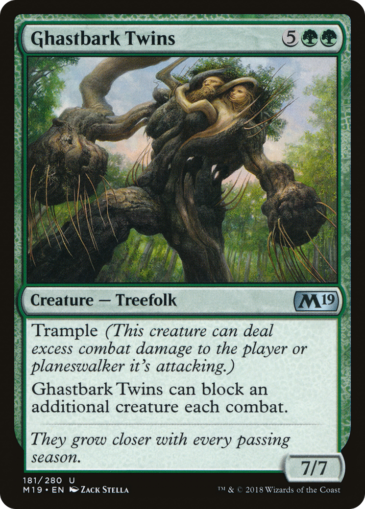 Ghastbark Twins (M19-181) - Core Set 2019 Foil