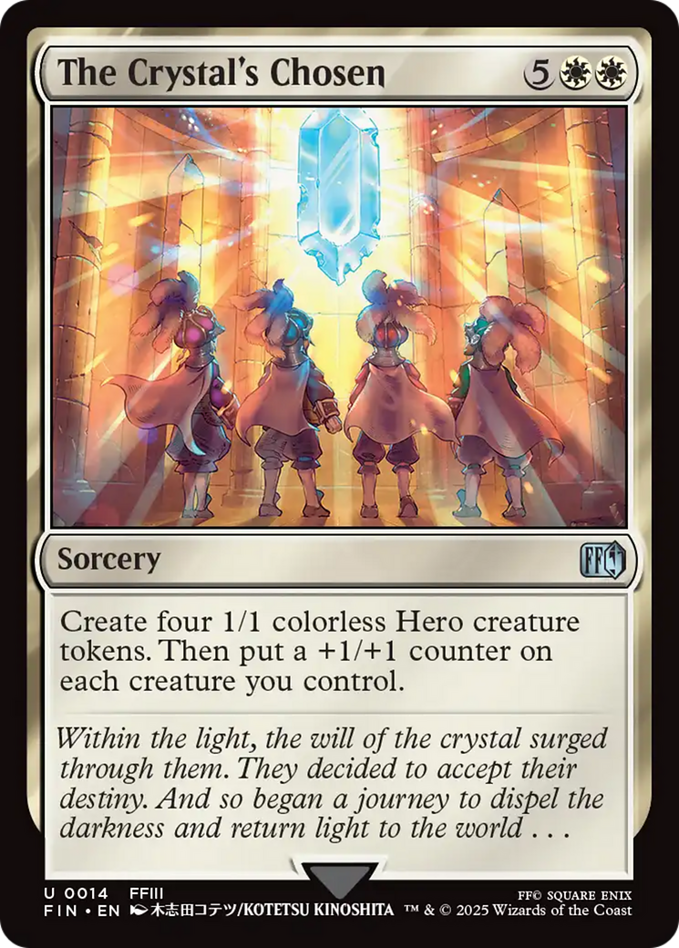 The Crystal's Chosen (FIN-014) - FINAL FANTASY Foil