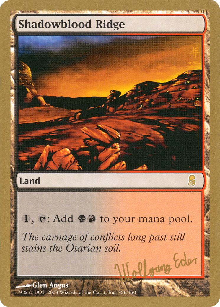 Shadowblood Ridge (WCD-WE326) - World Championship Decks 2003