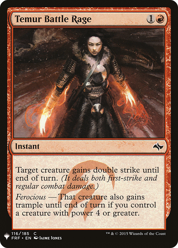 Temur Battle Rage (LIST-FRF-116) - The List