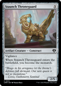 Staunch Throneguard (CMM-412) - Commander Masters Foil