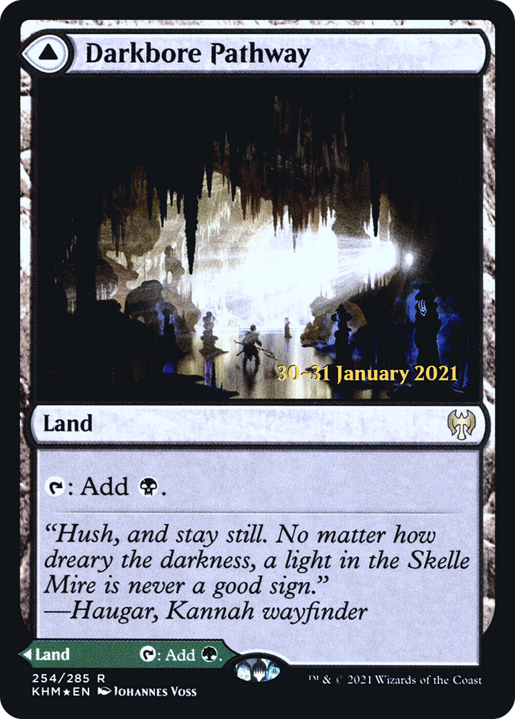 Darkbore Pathway // Slitherbore Pathway (PRE-254S) - Kaldheim Promos Foil