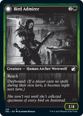 Bird Admirer // Wing Shredder (DBL-169) - Innistrad: Double Feature: (Double Faced Transform)