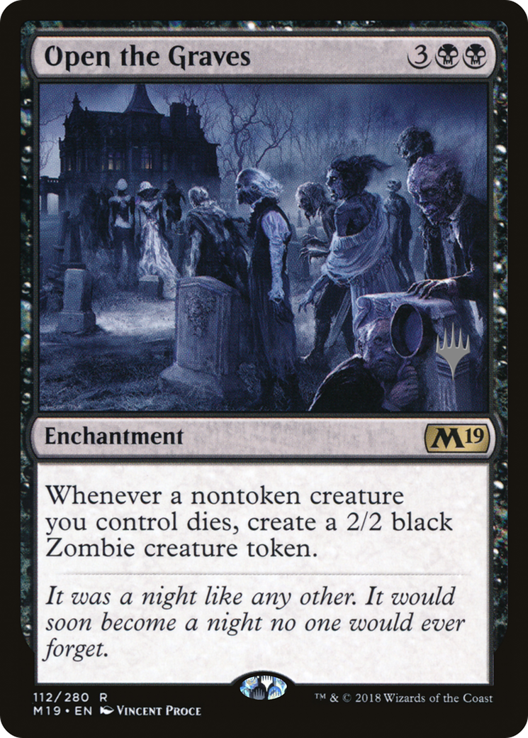Open the Graves (PPZNR-112P) - Core Set 2019 Promos Foil