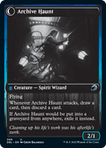 Overwhelmed Archivist // Archive Haunt (DBL-068) - Innistrad: Double Feature: (Double Faced Transform)
