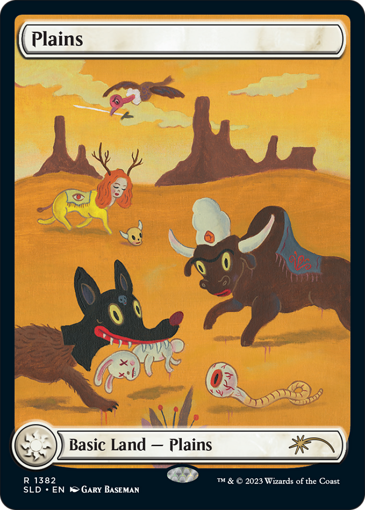Plains (SLD-1382) - Secret Lair Drop: (Full Art) Foil