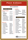 Peer Kröger Decklist (WCD-PK0B) - World Championship Decks 2003