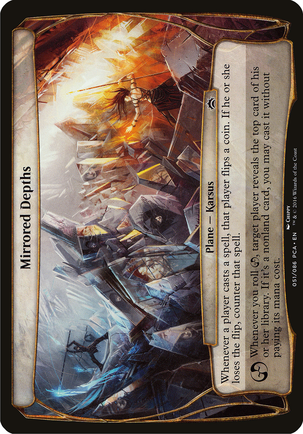 Mirrored Depths (OVER-051) - Planechase Anthology Planes