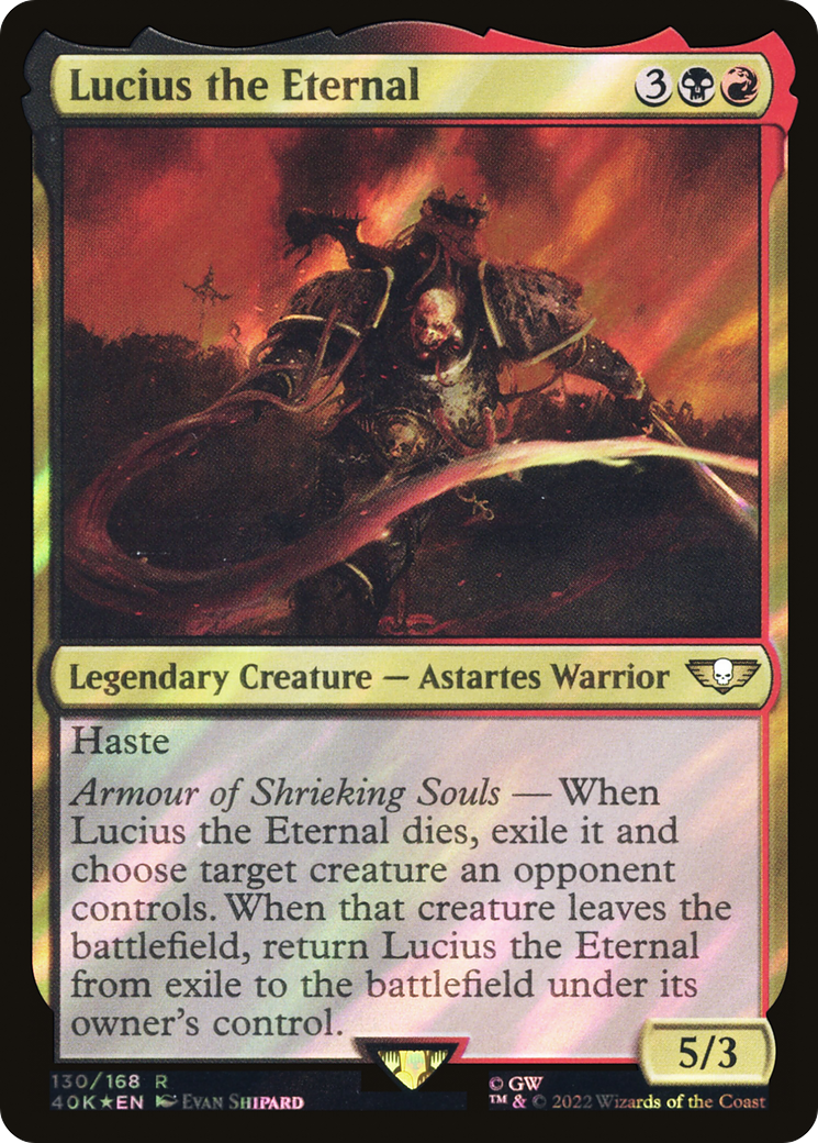 Lucius the Eternal (40K-130★) - Warhammer 40,000 Commander Foil