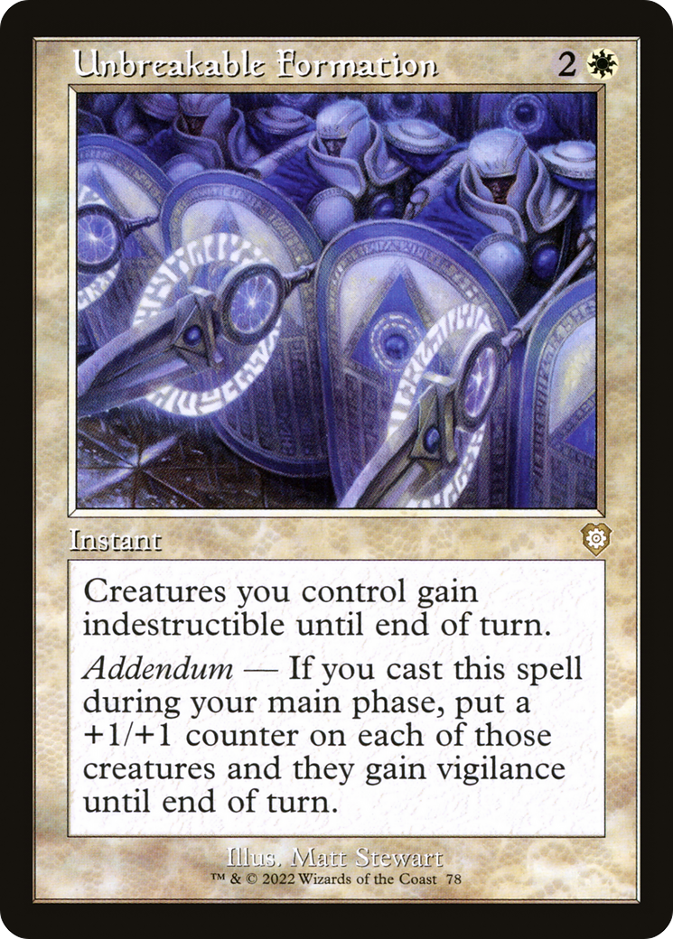 Unbreakable Formation (BRC-078) - The Brothers' War Commander
