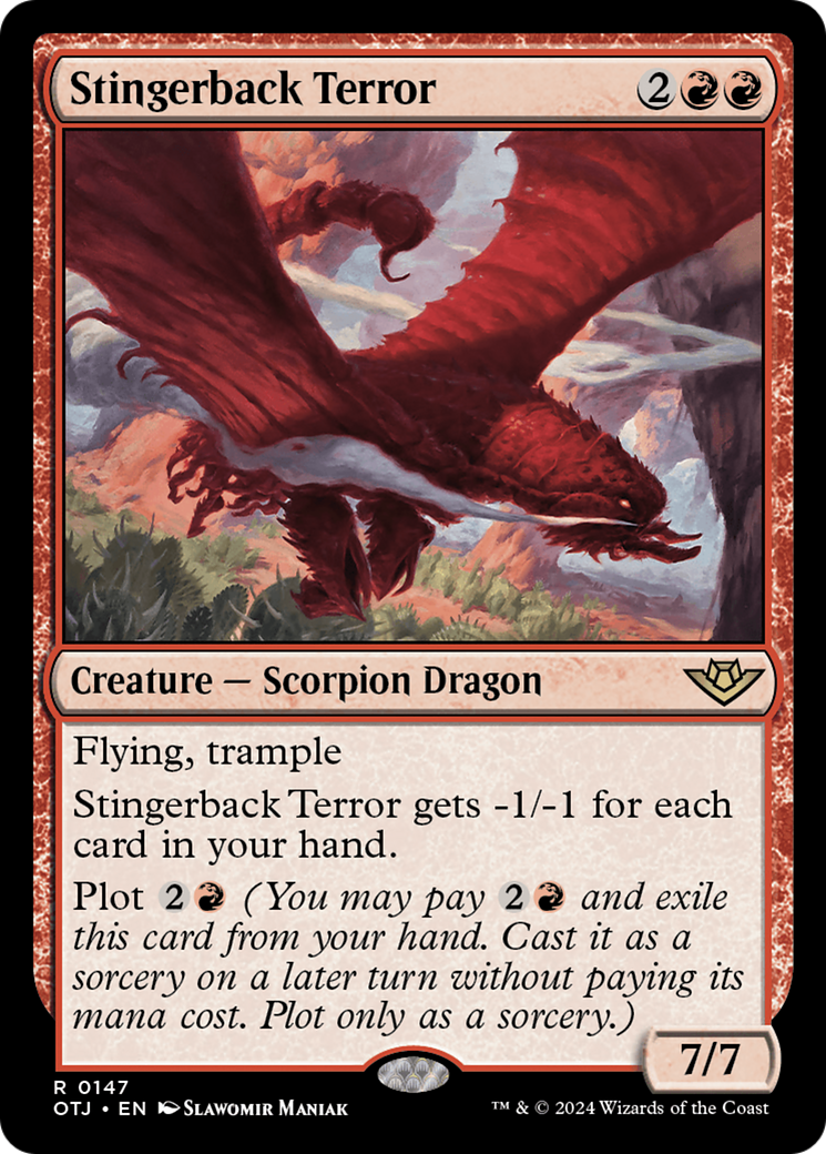 Stingerback Terror (OTJ-147) - Outlaws of Thunder Junction Foil